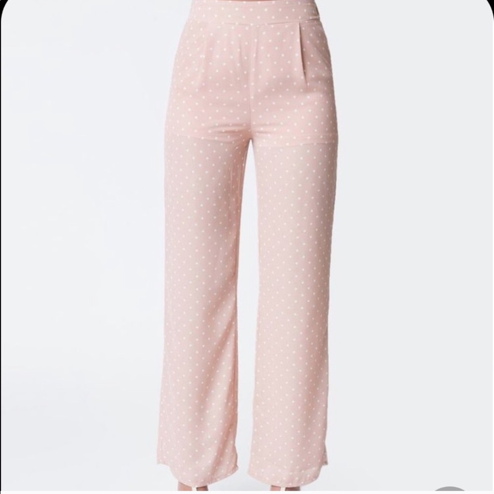 Polka Dot High Waisted Pants